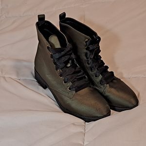 COPY - Dirty Laundry Army Green Booties